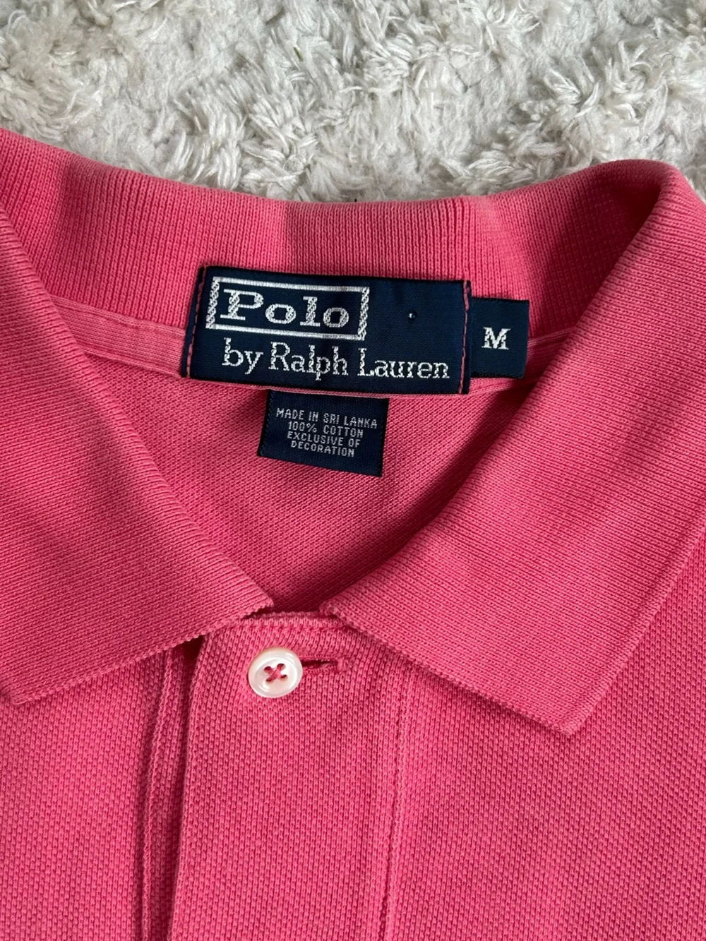 Ralph Lauren Pink Short-Sleeve Polo with Yellow Pony